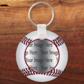 Baseball-Foto Schlüsselanhänger (Vorderseite)