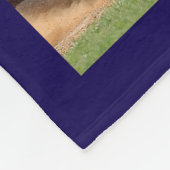 Baseball-FotoCollage Fleecedecke (Ecke)