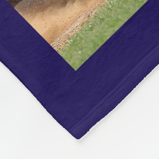 Baseball-FotoCollage Fleecedecke (Ecke)