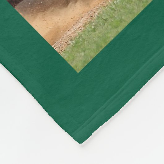 Baseball-FotoCollage Fleecedecke (Ecke)