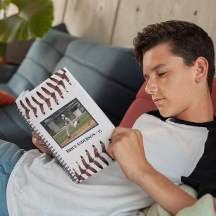 Baseball-Fotos sauber Weißes HORIZONTAL Notizblock