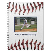 Baseball-Fotos sauber Weißes HORIZONTAL Notizblock (Vorderseite)