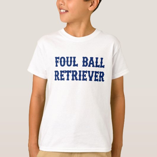 Baseball Foul Ball Retriever Kooperstown Geschwist T-Shirt (Vorderseite)