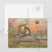 Baseball Frog Postkarte (Vorne/Hinten)