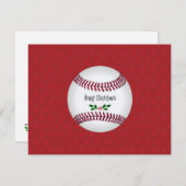 Baseball Frohe Weihnachten (Vorne/Hinten)