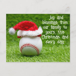 Baseball Frohe Weihnachten mit Ball und Weihnachts