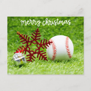 Baseball Frohe Weihnachten mit Ball und Weihnachts