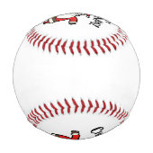 Baseball frohe Weihnachten mit dem Weihnachtsmann (Rückseite)