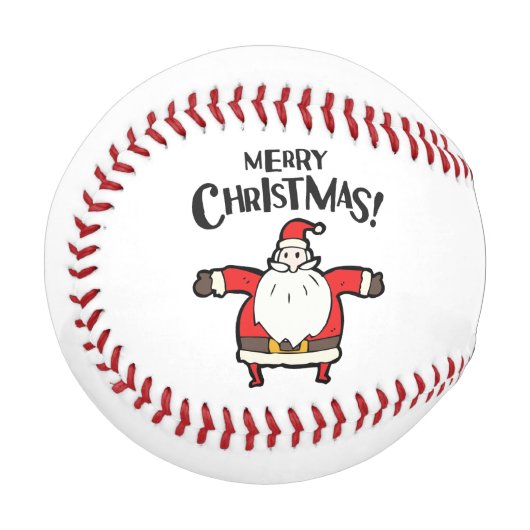 Baseball frohe Weihnachten mit dem Weihnachtsmann (Vorderseite Links)