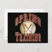 Baseball-Frühlingstraining Postkarte (Vorne/Hinten)
