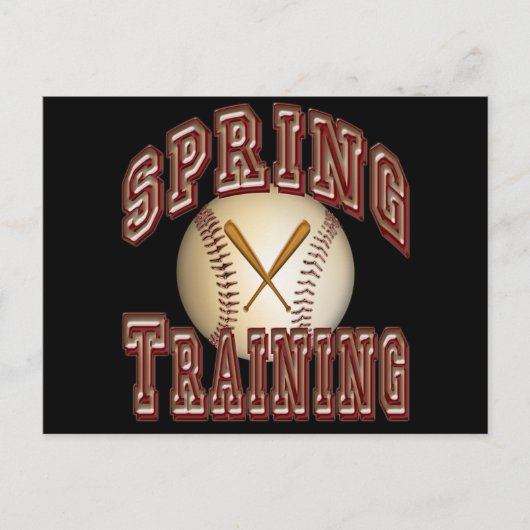 Baseball-Frühlingstraining Postkarte (Vorderseite)