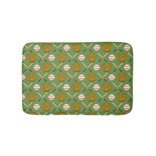 Baseball Fun Bath Mat Badematte (Vorderseite)