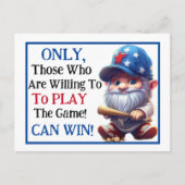 Baseball Fun Postkarte (Vorderseite)