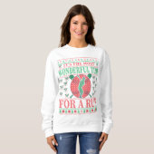 BASEBALL FUNNY CHRISTMAS QUOTEN UGLY SWEATER SWEATSHIRT (Vorne ganz)