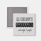 Baseball Funny Sarcastic Trendy Magnet (Vorderseite/Rückseite)
