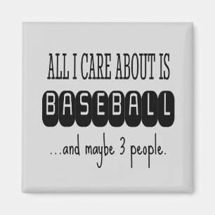 Baseball Funny Sarcastic Trendy Magnet