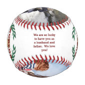 Baseball für den besten Vater der Welt (Rückseite)