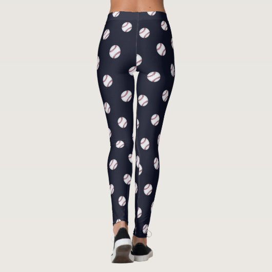 Baseball für Frauen Leggings (Rückseite)