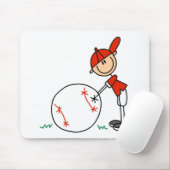 Baseball für Jungen anpassen Mousepad (Mit Mouse)