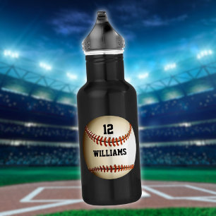 Baseball für personalisierte Bezeichnung Edelstahlflasche