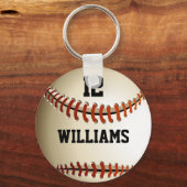 Baseball für personalisierte Bezeichnung Schlüsselanhänger (Vorderseite)