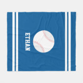 Baseball für Personalisierte Kinder Fleecedecke (Vorderseite (Horizontal))