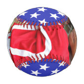 Baseball für persönliches Foto mit Name und Jahr (Vorderseite)