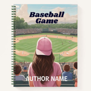 Baseball Game Book Cover Inspiration Notebook Notizblock
