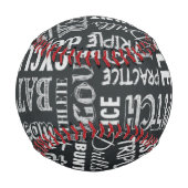 Baseball Game Chalkboard Worte Baseball (Rückseite)