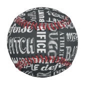 Baseball Game Chalkboard Worte Baseball (Vorderseite)