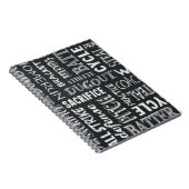 Baseball Game Chalkboard Worte Notizblock (Rechte Seite)
