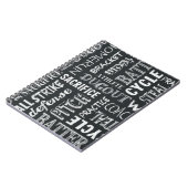 Baseball Game Chalkboard Worte Notizblock (Linke Seite)