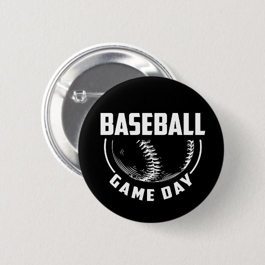 Baseball Game Day Button (Vorne & Hinten)