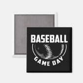 Baseball Game Day Magnet (Vorderseite/Rückseite)