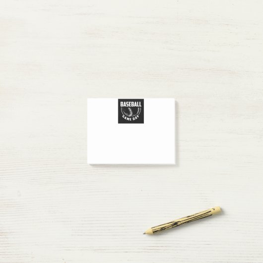 Baseball Game Day Post-it Notes Klebezettel (Auf Schreibtisch)