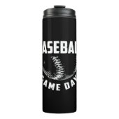 Baseball Game Day Thermosbecher (Vorderseite)