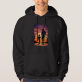 Baseball Game Fans Father and Son Playing Baseball Hoodie (Vorderseite)