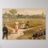Baseball-Game-Poster der Vintagen 1800er Jahre Poster (Vorne)