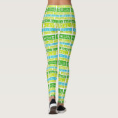 Baseball Game Zuhause Run Handmade Yoga Pants Legg Leggings (Rückseite)