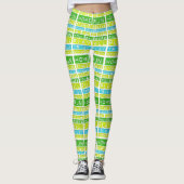Baseball Game Zuhause Run Handmade Yoga Pants Legg Leggings (Vorderseite)