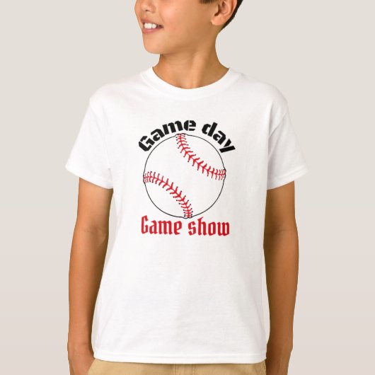 Baseball Gameday Gameshow T-Shirt (Vorderseite)