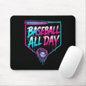 Baseball-Ganztagseis-Zuhause Mousepad (Mit Mouse)