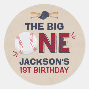 Baseball-Gastgeschenk-Tag Vintag Baseball-Sticker Runder Aufkleber