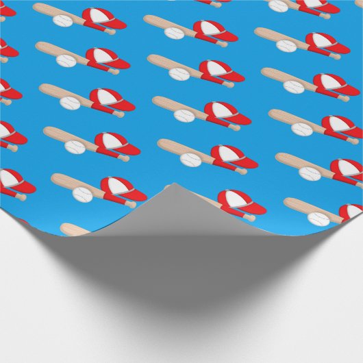 Baseball Gear Geschenkpapier (Ecke)