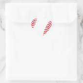 Baseball Gear Herz-Aufkleber (Tasche)