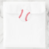 Baseball Gear Runder Aufkleber (Tasche)