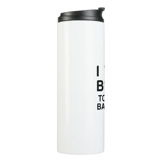 Baseball Geboren Thermosbecher (Nach links gedreht)