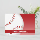 Baseball-Geburtstag Einladung (Stehend Vorderseite)