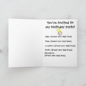 Baseball-Geburtstag Einladung (Innenseite)