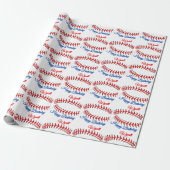 Baseball-Geburtstag Geschenkpapier (Ungerollt)